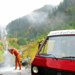 shower vanlife